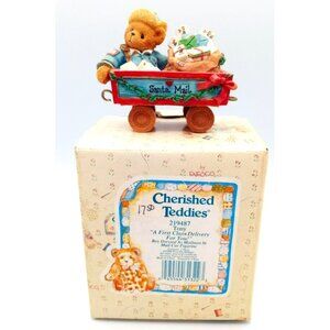 Cherished Teddies Tony A First Class Delivery For You Boy Dressed Mailman 219487